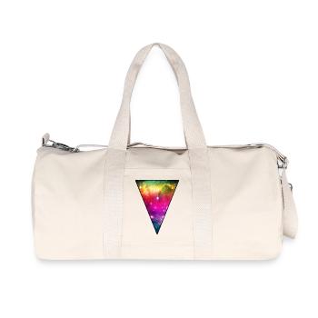 Rainbow Space - Recycled Canvas Sports Bag by Stanley/Stella - natural - Front