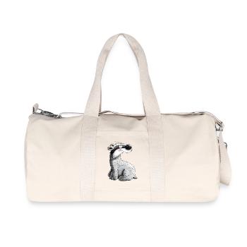 Niedlicher Dachs I Tiermotiv I Tiere Comic - Recycelte Canvas-Sporttasche von Stanley/Stella - Naturweiß - Vorne
