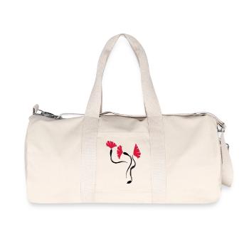 poppies_flowers - Recycled Canvas Sports Bag by Stanley/Stella - natural - Front