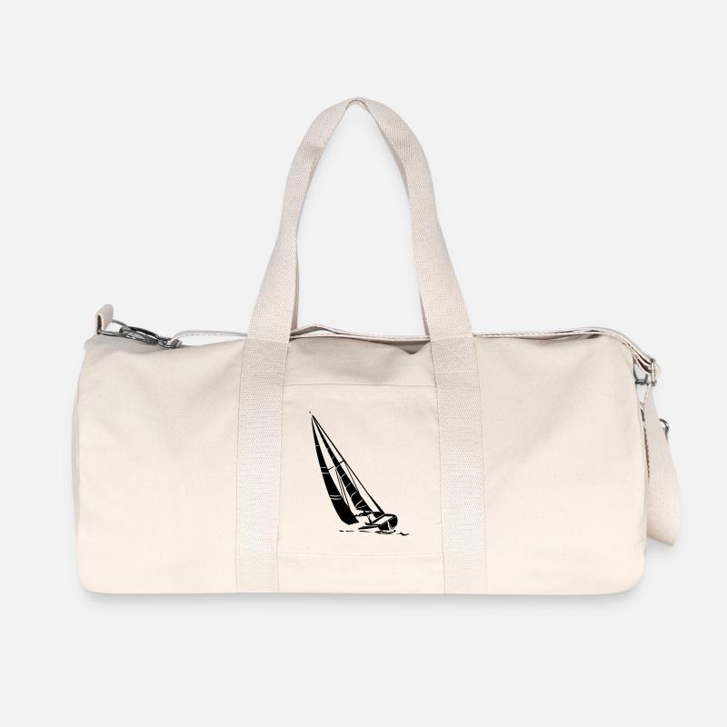 segelboot - Recycelte Canvas-Sporttasche von Stanley/Stella - Naturweiß
