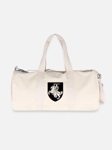 Ritter mit Schild - Wappen - Recycelte Canvas-Sporttasche von Stanley/Stella - Naturweiß