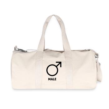 Cadeaux drôles pour hommes - Sac de sport en toile recyclée Stanley/Stella - blanc naturel - Devant