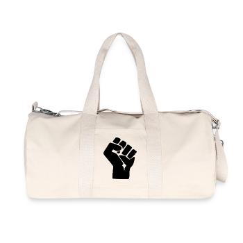 poing - Sac de sport en toile recyclée Stanley/Stella - blanc naturel - Devant