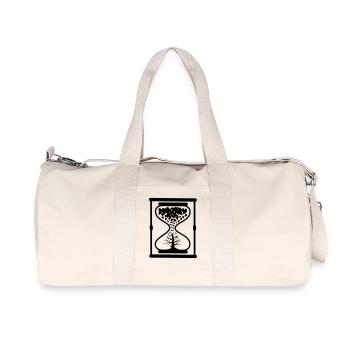 Uhr Sanduhr Geschenk - Recycelte Canvas-Sporttasche von Stanley/Stella - Naturweiß - Vorne
