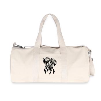 Boxer head - Recycled Canvas Sports Bag by Stanley/Stella - natural - Front