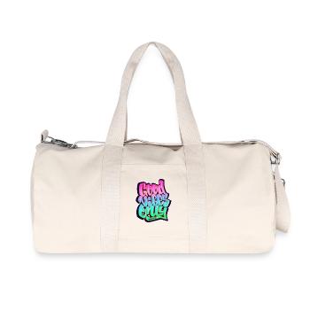 Graffiti Good Vibes Uniquement le marquage - Sac de sport en toile recyclée Stanley/Stella - blanc naturel - Devant