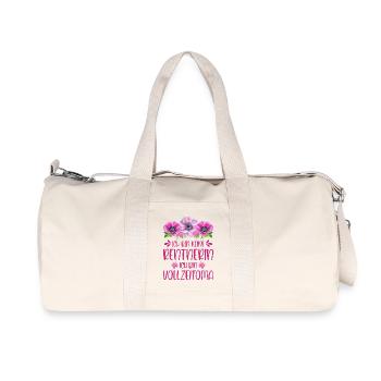 Oma - Ich bin keine Rentnerin Ich bin Vollzeitoma! - Recycelte Canvas-Sporttasche von Stanley/Stella - Naturweiß - Vorne