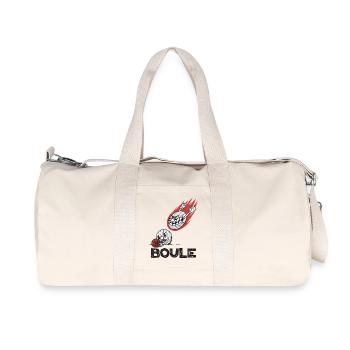 Flying boules ball for boules players Bouler - Recycled Canvas Sports Bag by Stanley/Stella - natural - Front