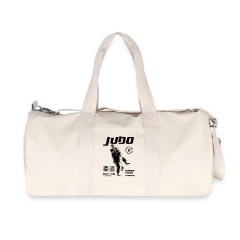 Judo Throwing Design with Kano Jigoro - Recycled Canvas Sports Bag by Stanley/Stella - natural - Front