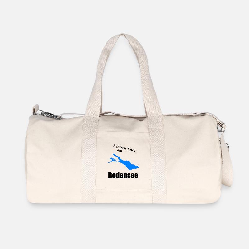 # Oifach schee, am Bodensee - Recycelte Canvas-Sporttasche von Stanley/Stella - Naturweiß