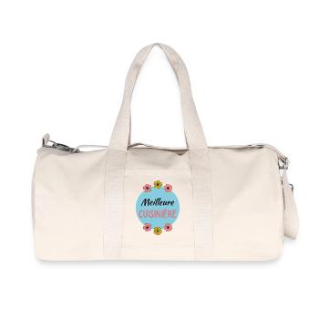 MAMAN. FÊTE DES MÈRES. BONNE FÊTE MAMAN. JE T'AIME - Sac de sport en toile recyclée Stanley/Stella - blanc naturel - Devant