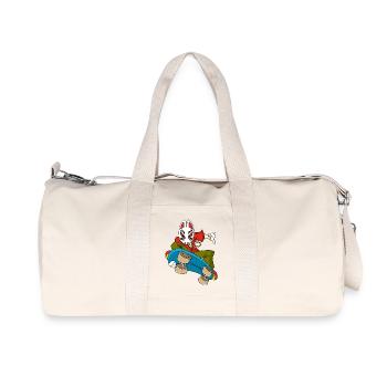 Fox kitsune skateboarding - Recycled Canvas Sports Bag by Stanley/Stella - natural - Front