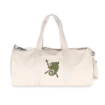 Awesome Chameleon - Recycled Canvas Sports Bag by Stanley/Stella - natural - Front