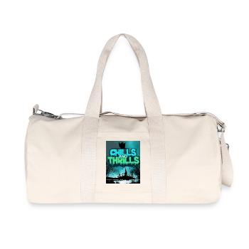 Fond sombre et effrayant avec lettrage - Sac de sport en toile recyclée Stanley/Stella - blanc naturel - Devant