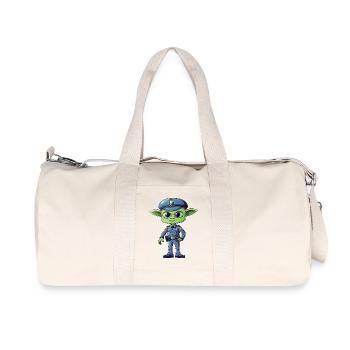 Extraterrestre de la police - Sac de sport en toile recyclée Stanley/Stella - blanc naturel - Devant