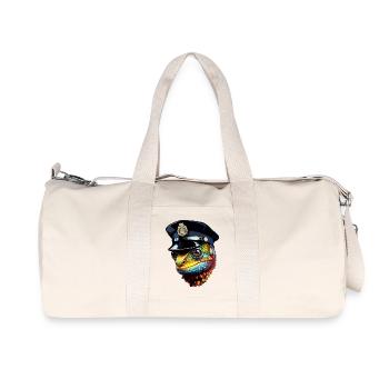 Police caméléon - Sac de sport en toile recyclée Stanley/Stella - blanc naturel - Devant