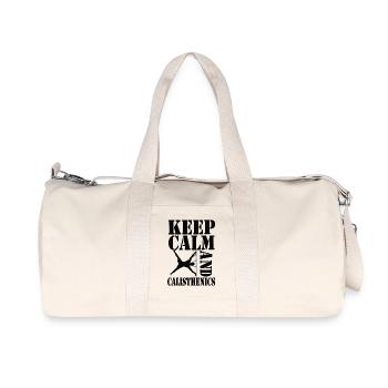 Keep Calm and Calisthenics – Workout Design - Recycled Canvas Sports Bag by Stanley/Stella - natural - Front