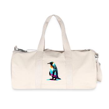 Pinguin - Recycelte Canvas-Sporttasche von Stanley/Stella - Naturweiß - Vorne