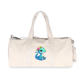 Dinosaur - Recycled Canvas Sports Bag by Stanley/Stella - natural - Front
