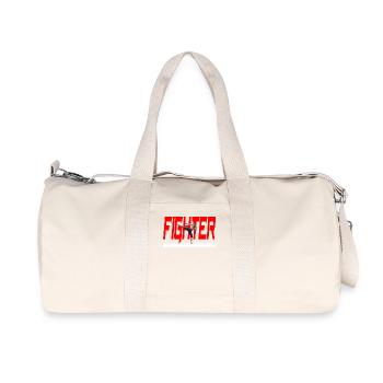 Cool Fighter Design - MMA Fighter - Recycled Canvas Sports Bag by Stanley/Stella - natural - Front