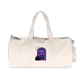 Spiritual Tree – Geometric Art - Recycled Canvas Sports Bag by Stanley/Stella - natural - Front