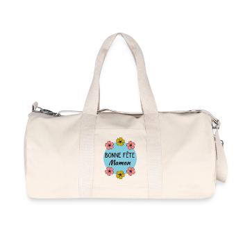 MOTHER'S DAY. HAPPY BIRTHDAY - Recycled Canvas Sports Bag by Stanley/Stella - natural - Front
