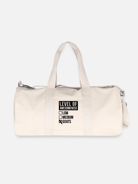 Ziege Ziege Ziege - Recycelte Canvas-Sporttasche von Stanley/Stella - Naturweiß