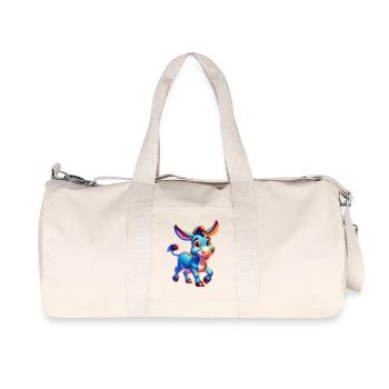 Esel-Maultier - Recycelte Canvas-Sporttasche von Stanley/Stella - Naturweiß - Vorne