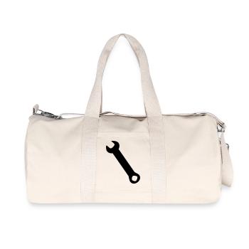 Wrench Silhoue - Recycled Canvas Sports Bag by Stanley/Stella - natural - Front