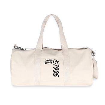 Limited Edition Est. 1995 - Recycelte Canvas-Sporttasche von Stanley/Stella - Naturweiß - Vorne