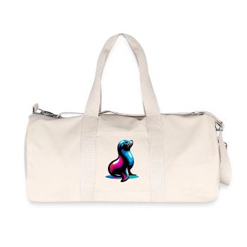 Phoque - Sac de sport en toile recyclée Stanley/Stella - blanc naturel - Devant