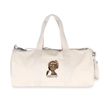 Simplify your mind Achtsamkeit Design - Sac de sport en toile recyclée Stanley/Stella - blanc naturel - Devant