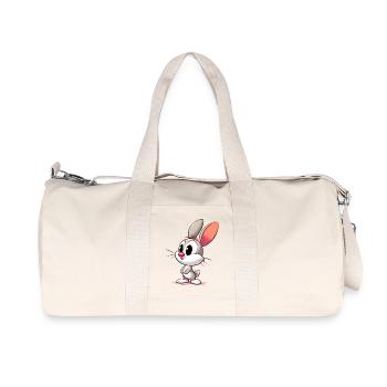 Lapin - Sac de sport en toile recyclée Stanley/Stella - blanc naturel - Devant
