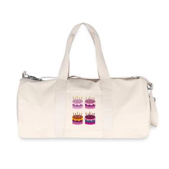 torte 4fach - Recycelte Canvas-Sporttasche von Stanley/Stella - Naturweiß - Vorne