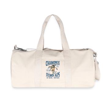 Design Skateboard Montagne Ski Alpin - Sac de sport en toile recyclée Stanley/Stella - blanc naturel - Devant