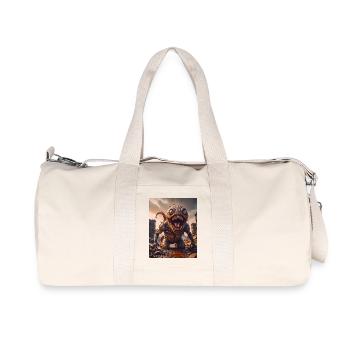 Monstre mutant mi-hommes mi-insecte sombre horreur - Sac de sport en toile recyclée Stanley/Stella - blanc naturel - Devant