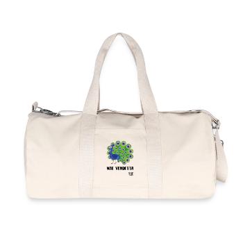 Pfau wie Vendetta - Recycelte Canvas-Sporttasche von Stanley/Stella - Naturweiß - Vorne