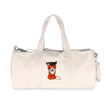 Fox High School Graduation Graduation Certificates College Hat - Recycled Canvas Sports Bag by Stanley/Stella - natural - Front
