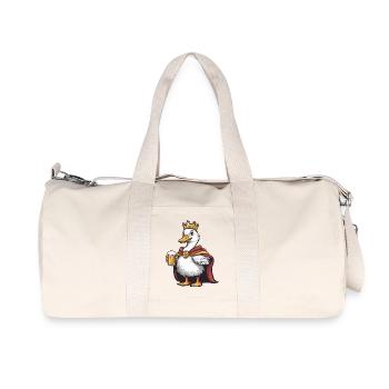 Gans Bier Lustig - Recycelte Canvas-Sporttasche von Stanley/Stella - Naturweiß - Vorne