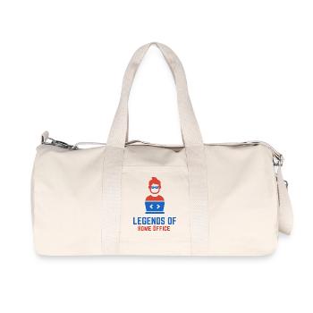 Legends of Homeoffice - Recycelte Canvas-Sporttasche von Stanley/Stella - Naturweiß - Vorne