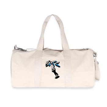 kiteboarding, kitesurfer, kiteboard, kitesurfing - Recycled Canvas Sports Bag by Stanley/Stella - natural - Front