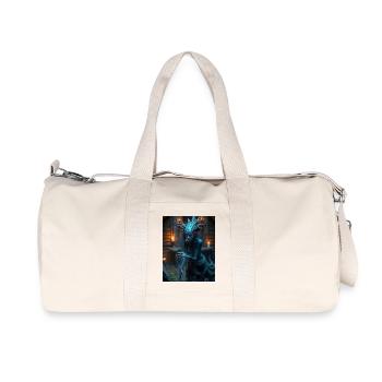 Kikimora, slawischer Hausgeist und unheilvolles Omen - Recycelte Canvas-Sporttasche von Stanley/Stella - Naturweiß - Vorne