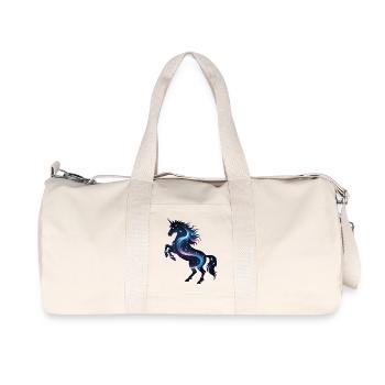 Unicorn Galaxy - Recycled Canvas Sports Bag by Stanley/Stella - natural - Front