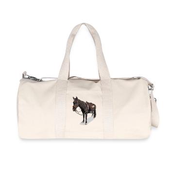 Pferd // Illustration - Recycelte Canvas-Sporttasche von Stanley/Stella - Naturweiß - Vorne