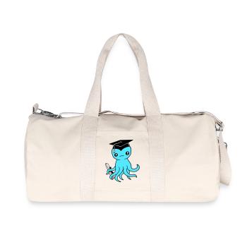 Octopus High School Graduation Passed College - Recycled Canvas Sports Bag by Stanley/Stella - natural - Front