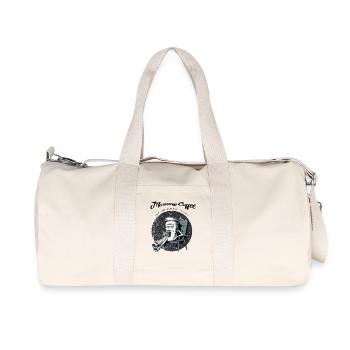 Morning Coffee – Because Adulting Is Hard - Recycelte Canvas-Sporttasche von Stanley/Stella - Naturweiß - Vorne