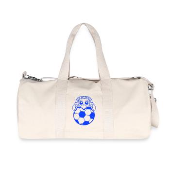 Turtle Soccer Ball Playing Club Fan Hobby - Recycled Canvas Sports Bag by Stanley/Stella - natural - Front