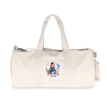 Still Tired. Still Soft. Still Mom. New Mom Design - Recycelte Canvas-Sporttasche von Stanley/Stella - Naturweiß - Vorne