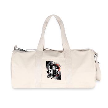 Conception de graffitis sauvages en direct - Sac de sport en toile recyclée Stanley/Stella - blanc naturel - Devant
