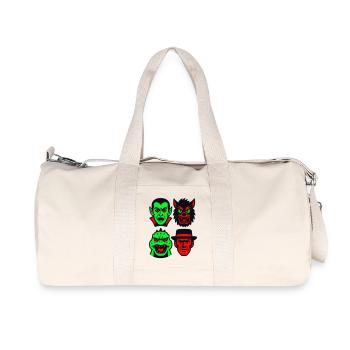 4 Spooky Monsters - Recycled Canvas Sports Bag by Stanley/Stella - natural - Front
